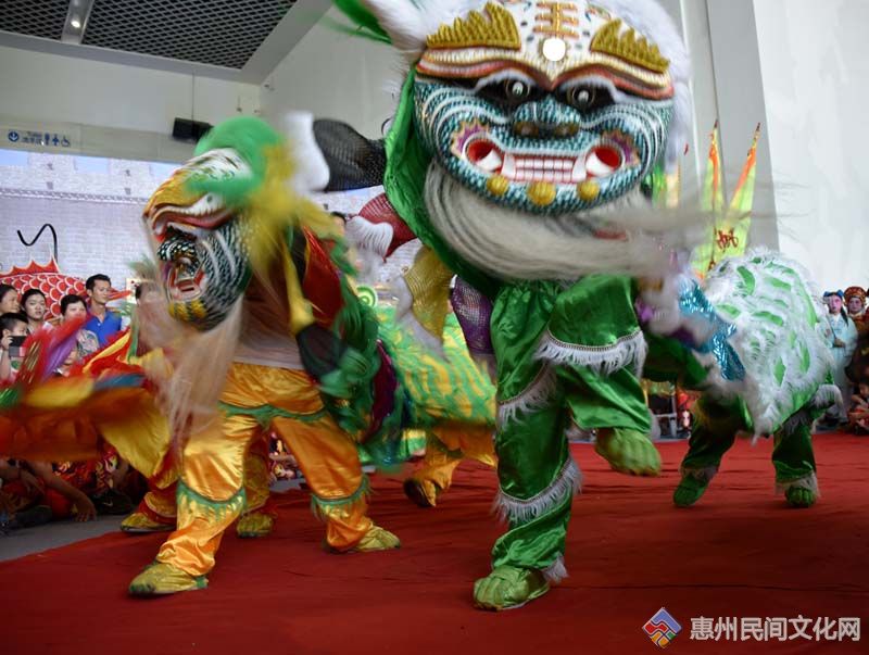 惠州市第四届民间艺术博览会 盖子狮舞